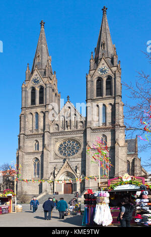 Velikonocni trh, Náměstí Míru, Praha, Ceska republika / ostermarkt, Liberty Square, Prag, Tschechische republik Stockfoto