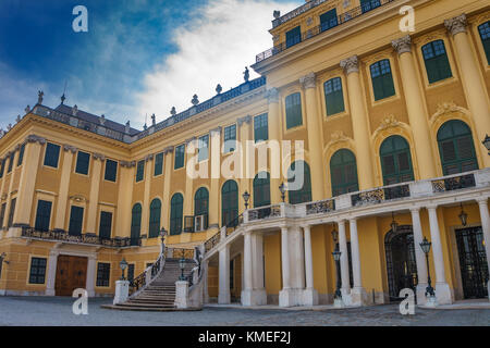 Das berühmte Schloss Schönbrunn in Wien in Österreich, Europa. Stockfoto