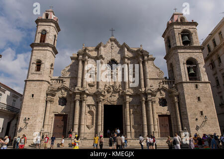 Catedral de la Habana in Havanna, Kuba. Stockfoto