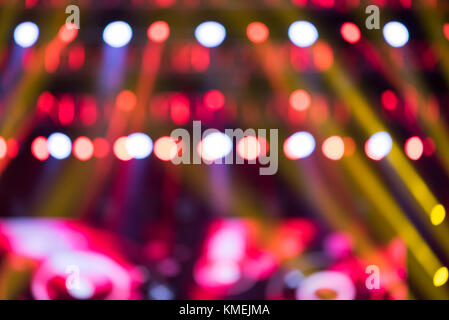 Musik live Show multicolor-Leds verschwommenen Hintergrund Stockfoto