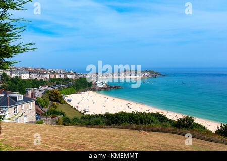 Der Ferienort St. Ives in Cornwall, England, Großbritannien, Großbritannien. Stockfoto