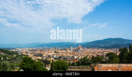 Ein Blick über die Stadt von Florenz, Italien. Stockfoto