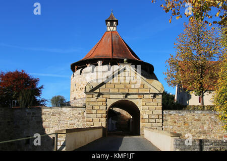 Ellwangen, Schloss, Gate, Osten, Osten Alptraum Alptraum Kreis, Württemberg, Baden-Württemberg, Hauptstadt, im Schwäbischen, Schloss, Tor, Ostprignitz-ruppin, Teltow-fläming Stockfoto