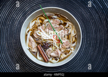 Pho bo Nudelsuppe Stockfoto
