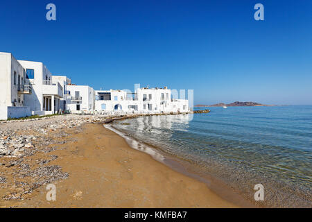 Das traditionelle Dorf Naousa auf der Insel Paros, Griechenland Stockfoto