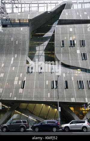 41 Cooper Square das neue Cooper Union Gebäude, entworfen von Thom Mayne von Morphosis, in der Nähe des Cooper Union Square in East Village Stockfoto