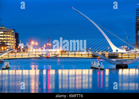 Blick Richtung Dublin Docklands, Irland Stockfoto