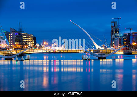 Blick Richtung Dublin Docklands, Irland Stockfoto