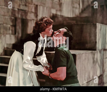 Ein AMERIKANER IN PARIS 1951 MGM Filmmusical mit Leslie Caron und Gene Kelly Stockfoto
