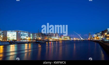 Blick Richtung Dublin Docklands, Irland Stockfoto