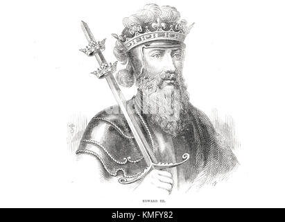 König Edward III von England, 1312-1377, regierte 1327-1377 Stockfoto