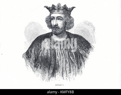 König Eduard I. von England, 1239–1307, regierte 1272-1307 Stockfoto