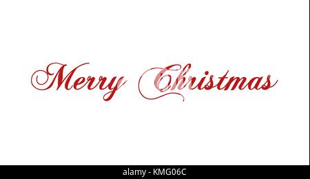 Frohe Weihnachten Vektor Text Kalligraphische Beschriftung Design Karte Vorlage Stock Vektor
