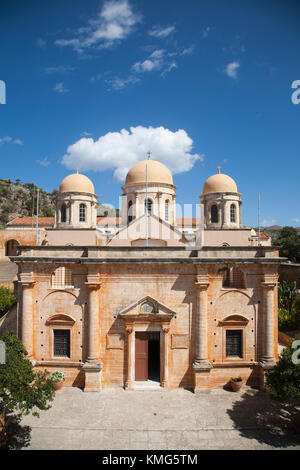 Agias Triada Kloster oder Kloster von Agia Triada Tsangarolon, akrotiti Halbinsel, Insel Kreta, Griechenland, Europa Stockfoto