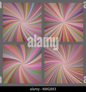 Bunte Spirale und ray Burst Hintergrund Stock Vektor