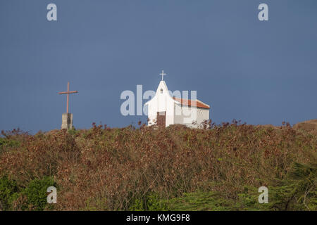 Kapelle von São Pedro dos Pescadores - Fernando de Noronha, Pernambuco, Brasilien Stockfoto