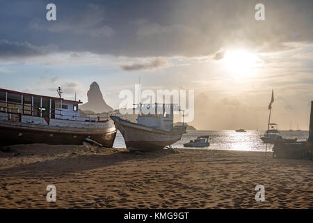 Porto de Santo Antonio - Fernando de Noronha, Pernambuco, Brasilien Stockfoto