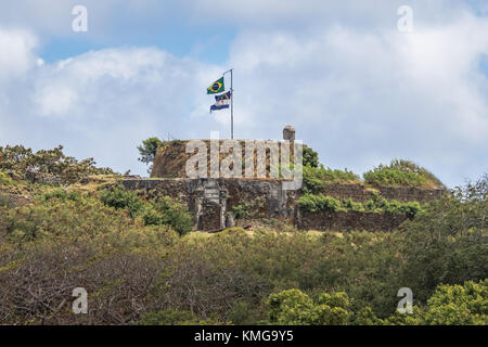 Nossa Senhora dos Remedios Festung - Fernando de Noronha, Pernambuco, Brasilien Stockfoto