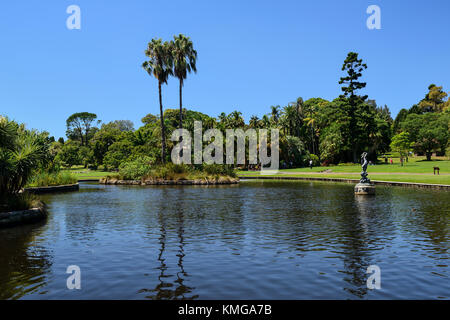 Der Teich in Königlicher botanischer Garten Sydney, New South Wales, Australien Stockfoto