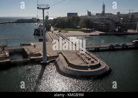 Die Nachbarschaft der Parc des Nationen (Lissabon). Stockfoto