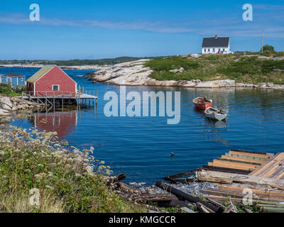 Hafen, Peggy's Cove, Nova Scotia, Kanada. Stockfoto