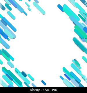 Farbe abstrakte abgerundete diagonale Streifen Muster Hintergrund - Vector Graphic Design von cyan Linien Stock Vektor