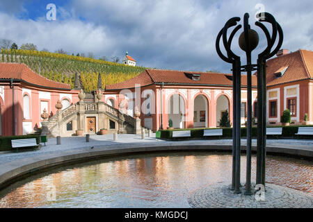 Barock Schloss Troja und seinem französischen Garten, heute Galerie der Hauptstadt Prag, nationalen kulturellen Wahrzeichen, Troja, Prag, Tschechische Republik Stockfoto