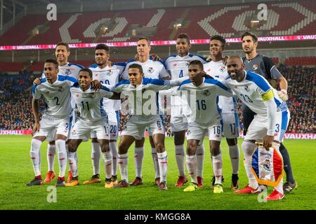 Cardiff, Wales, Großbritannien, 14. November 2017: Der panama Team Foto für ein internationales Freundschaftsspiel zwischen Wales und Panama in Cardiff City Stadium. Stockfoto