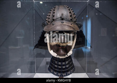 Turin, Piemont, Italien. Dezember 2017. Turin, Italien-7. Dezember 2017: Ausstellung über Ninja- und Samurai-Kostüme beim MAO in Turin Credit: Stefano Guidi/ZUMA Wire/Alamy Live News Stockfoto