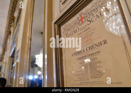 Mailand, Italien. 07 Dez, 2017. Mailand. Anreise mit der Premiere der Scala in der Foto: Credit: unabhängige Fotoagentur/alamy leben Nachrichten Stockfoto