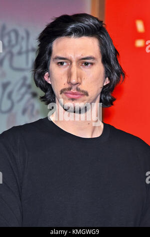 Tokio, Japan. Dezember 2017. Adam Driver nimmt am 7. Dezember 2017 an der Pressekonferenz „Star Wars: The Last Jedi“ im Ritz Carlton Tokyo Teil. | Verwendung weltweit Credit: dpa/Alamy Live News Stockfoto