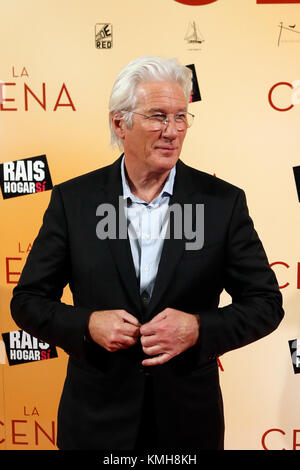 Madrid, Spanien. 11. Dezember, 2017. Schauspieler Richard Gere bei der Premiere Film "La Cena" in Madrid, am Montag, 11. Dezember 2017 Quelle: Gtres Información más Comuniación auf Linie, S.L./Alamy leben Nachrichten Stockfoto