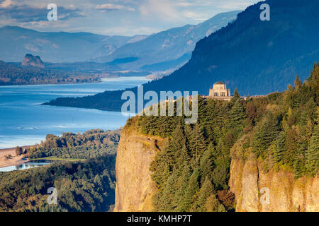 Mit Blick auf das Vista-Haus und der Columbia River Gorge, Oregon USA Stockfoto