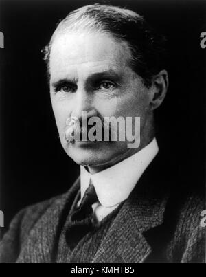 Andrew Bonar Law war ein britischer Politiker, der Anfang des 20. Jahrhunderts Premierminister des Vereinigten Königreichs war. Während seiner Amtszeit spielte er eine wichtige Rolle in der britischen politischen Geschichte. Stockfoto