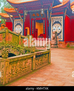 Geisterstadt Fengdu, Chongqing, China, Asien, Könige Tempel, Stockfoto