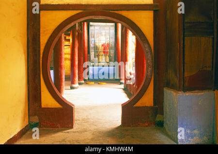 Geisterstadt Fengdu, Chongqing, China, Asien, Tempel Abbildung Stockfoto