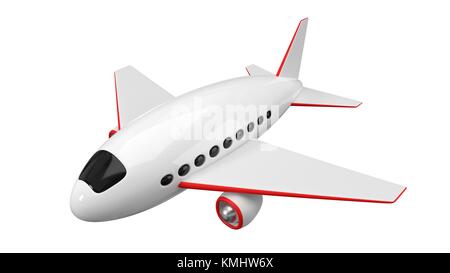 Stilisierte Flugzeug Design. Einfache 3D-Darstellung Stockfoto