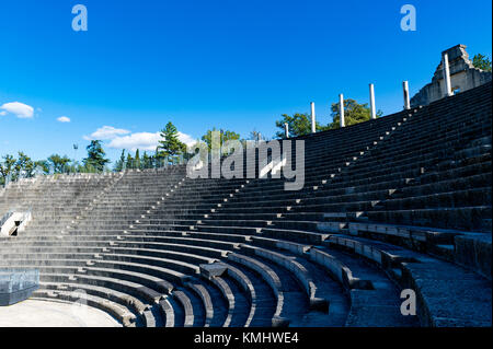 Frankreich. Vaucluse (84). Vaison-la-Romaine. Das römische Amphitheater Stockfoto