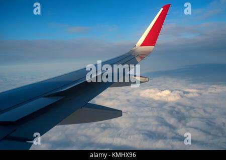 Skyscape Gesehen vom Flugzeug Stockfoto