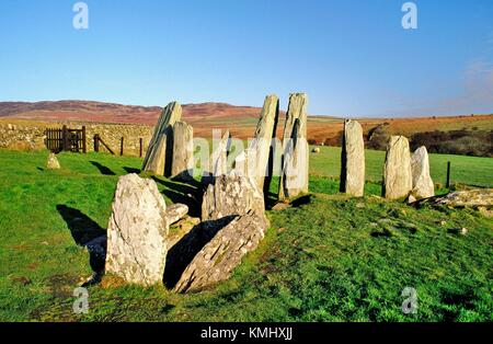Cairn Heiligen 1 prähistorischen Grabstätte Kammer verwendet von neolithischen und Bronze Alter Menschen Dumfries und Galloway Region von Schottland, Vereinigtes Königreich Stockfoto