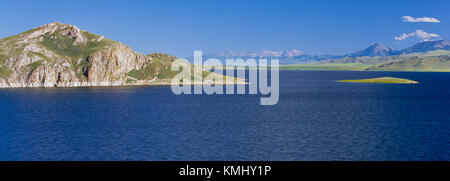 Panorama von Clark Canyon Reservoir in der Nähe von Dillon, Montana, mit der Lima tendoy Bergen und Gipfeln in der Ferne Stockfoto