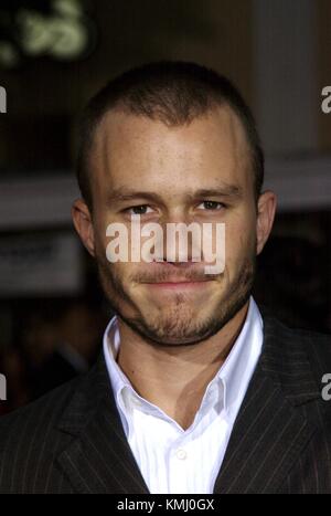 September 2002 Weltpremiere von RTSlocomb/MediaPunch Heath Ledger "The Four Feathers" Mann Village Theatre Westwood, CA. Stockfoto