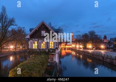 Strasbourg Christmas Market - Marché de Noël à Strasbourg Stockfoto