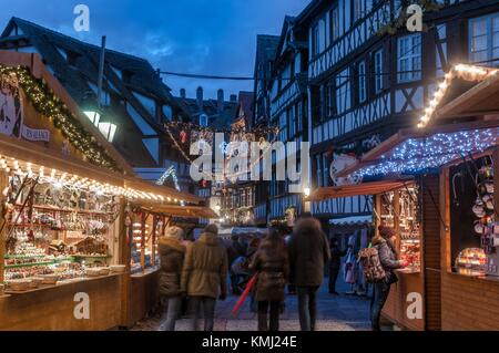 Strasbourg Christmas Market - Marché de Noël à Strasbourg Stockfoto