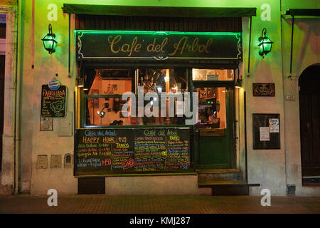 Cafe del Arbol, Plaza Dorrego, San Telmo, Buenos Aires, Argentinien, Südamerika Stockfoto