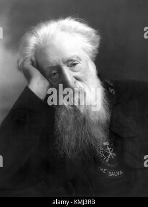 Porträt von General William Booth (1829 – 1912), dem britischen methodistischen Prediger, der zusammen mit seiner Frau Catherine die Heilsarmee gründete und ihr erster General wurde (1878–1912). (Foto c1907) Stockfoto