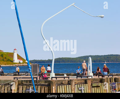 Die Art und Weise, wie die Dinge sind (2012) street lamp Skulptur von Chris Hanson und Hendrika Sonnenberg, Halifax, Nova Scotia, Kanada Stockfoto