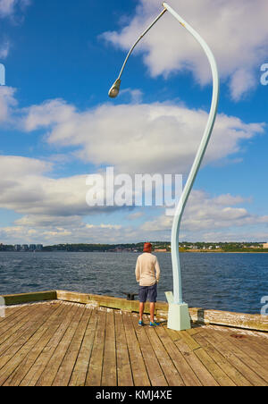 Die Art und Weise, wie die Dinge sind (2012) street lamp Skulptur von Chris Hanson und Hendrika Sonnenberg, Halifax, Nova Scotia, Kanada Stockfoto