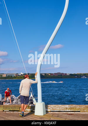 Die Art und Weise, wie die Dinge sind (2012) street lamp Skulptur von Chris Hanson und Hendrika Sonnenberg, Halifax, Nova Scotia, Kanada Stockfoto