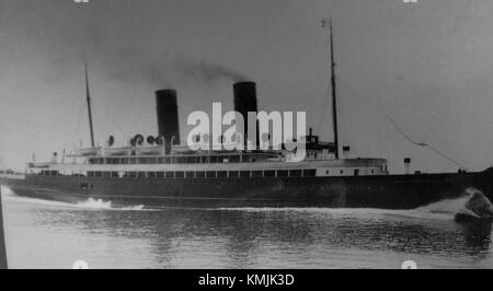 Ben-My-Chree (III) war ein Schiff der Isle of man Steam Packet Company, das für Fährdienste eingesetzt wurde. Es ist bekannt für seine Rolle bei der Beförderung von Passagieren und Fracht in der Region. Stockfoto